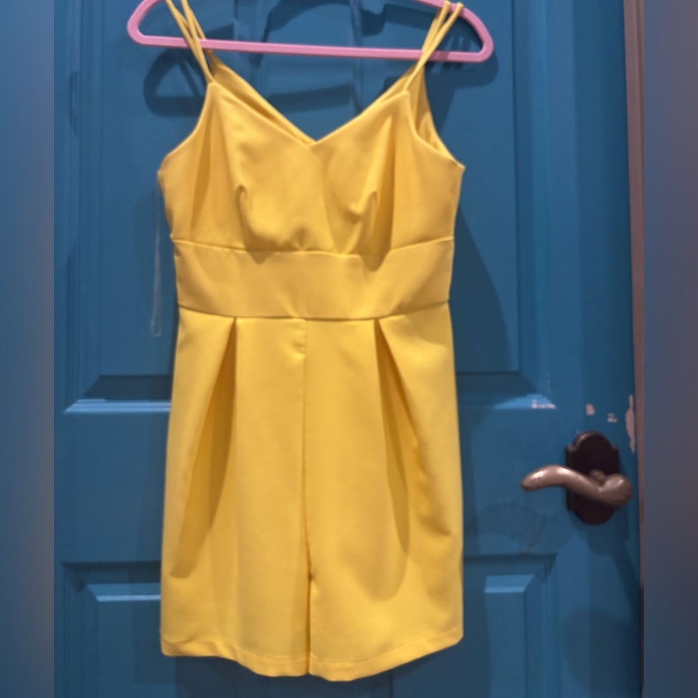 Yellow romper size small